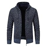 Wintermantel Herren Slim Fit Kurzmantel Herren Wolle Warm Mantel Wollmantel Mantel Winter Kurzmantel...