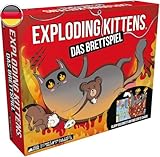 Exploding Kittens, Exploding Kittens: Das Brettspiel, Partyspiel, 2-6 Spieler, ab 7+ Jahren, 20...