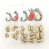 Angel-Messing-Senkbleche, Messing-Sinker-Gewichte, Jig-Haken, Angel-Set, Messing-Angelgewichte-Set...