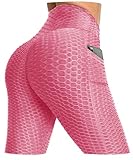 AIMILIA Butt Lifting Anti Cellulite Leggings für Frauen Hohe Taille Yoga Hose Workout...