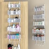 VyGrow Türorganizer, Metall-Türorganizer zum Aufhängen mit 5 verstellbaren Körben und...