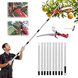 Astschere Teleskop Mit Astsäge,Teleskop Astsäge,5m Mit Teleskopstiel,Leichter Edelstahl...
