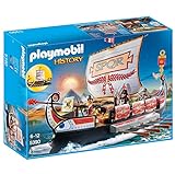 PLAYMOBIL History 5390 Römische Galeere, Schwimmfähiges Schiff, Spielzeug für Kinder ab 6 Jahren...