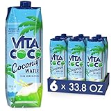 Vita Coco Pures Kokoswasser 6x1L, natürlich hydrierend mit Elektrolyten, glutenfrei, voll mit...