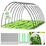 MQHUAYU Pflanztunnel Bögen 40 PCS Folientunnel Bögen 8 Sets, Fiberglas Tunnelbogen für...