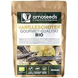 20 Vanilleschoten BIO | Frische Gourmet-Qualität | Lange Haltbarkeit im wiederverschließbaren...