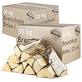 Brennholz Kaminholz Birkenholz Holz Auswahl 5-500 kg Birke Für Ofen und Kamin Kaminofen Feuerschale...