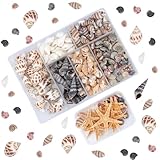 Natürliche Muscheln Deko Klein, 110 Stück Muscheln zum Basteln Muscheln zum Auffädeln Deko...