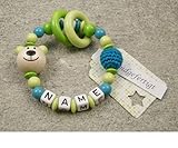 Baby Motorik Spielzeug personalisiert mit Namen | Holz Lernspielzeug als Mädchen & Jungen Geschenk...