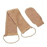 Dajidafu 2 STÜCKE Rub Back Strip Handschuh Jute Langlebig Leicht Umweltfreundlich Scrubber...