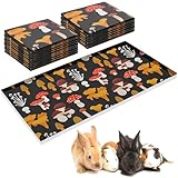 Ripeng Einweg-Meerschweinchen-Käfig-Auskleidung, wasserdicht, Kraftpapier, niedlicher Pilzdruck,...