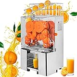 VEVOR Orangenpresse Orangensaftpresse automatische kommerzielle Maschine aus Edelstahl 20 bis 30...