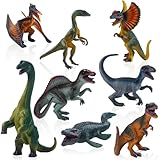JWTRSVTY 8Pcs Dinosaurier Spielzeug Set, Dinosaurier Figuren Kinder, Dinosaurier Ornament Set, Mini...