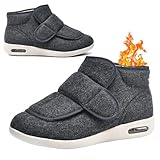 AZMAHT Herren Schuhe Extra Breite Füße Warme Plüsch Gefüttert Diabetiker Schneestiefel mit...