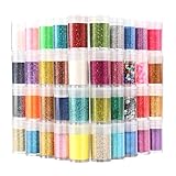 Glitter für Handwerk 40 Farben, holografisches Gesicht feiner Körper Glitter für Tumble Nail Art...