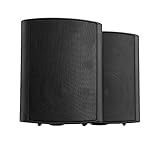 Pronomic USP-540 BK HiFi Wandlautsprecher Paar - 2-Wege Lautsprecher Boxen im Set - Ideal für...