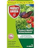 PROTECT GARDEN Protect MaXX Schneckenkorn, Vorteilspack 4x250g - für 4x500 m² hochwirksames...