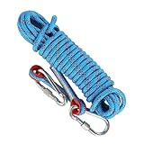 KOSHIFU Kletterseil 8mm Statisches Kletterseil Outdoor Seil Feuerrettungs-Fallschirm-Seil Geflecht...