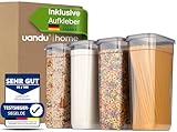 uandu Vorratsdosen mit Deckel Luftdicht 4er Groß Set, Aufbewahrungsbox mit deckel küche für...