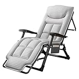 XNKLPY Liegestuhl Klappbar Leicht Mit Verstellbarer RüCkenlehne Ergonomisches Extra Groß...