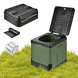 OTraki Campingtoilette Faltbar Mobile Trenntoilette mit 12 Bio-Toilettenbeuteln Stabil Camping WC...