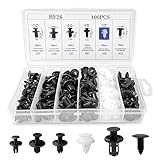 Fousenuk 100 Stück Befestigungsclips, Auto Befestigung Clips Universal, Kfz Clips 6 Arten...