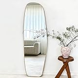 MPLFHSYOS Ganzkörperspiegel im französischen Stil, minimalistischer, unregelmäßig geformter...