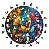 Iconic Puzzles – Magic Butterflies, fantasy animals, 100 % nachhaltiges Holzpuzzle, Geschenke für...