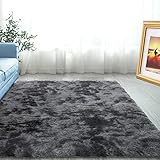 ABWXN Hochflor Teppich Flauschig 90x150 cm Shaggy Teppich für Wohnzimmer, Modern Langflor...