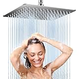 Regendusche duschkopf 12 Zoll, Duschkopf Regendusche Edelstahl 304 Quadrat (30x30cm), Kopfbrause...
