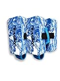 Fashy Beinschwimmer, Aqua-Fitness-Schwimmhilfen, Blaues Marmormuster, Verstellbare Fußmanschetten...
