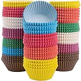 WUWEOT 800pcs Muffin Papier Förmchen Cupcake Wrapper Papierbackförmchen Muffinform Papier...