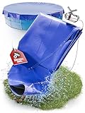 LAINFELD Poolabdeckung Rund Ø 520 cm Inklusive Befestigungsmaterial | Poolplane aus dickem 200 GSM...