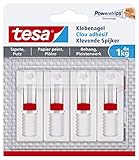 tesa Verstellbarer Klebenagel (für Tapeten und Putz 1 kg, Höhenverstellbarer, selbstklebender...
