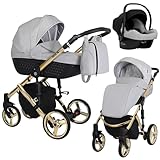 KUNERT Kinderwagen TIARO PREMIUM Sportwagen Babywagen Autositz Babyschale Komplettset Kinder Wagen...
