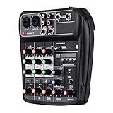 AI-4 Compact Ming Konsole Digital Mer 4-Kanal BT USB-Eingang +48V Phan Power für Musikaufnahme,...