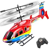 VATOS Ferngesteuerte Helikopter, 2,4GHz Ferngesteuerter Hubschrauber mit Gyro & LED-Licht RC...