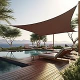 Shade&Beyond Sonnensegel, gebogen, quadratisch, 185 g/m², durchlässig, für Terrasse, Deck, Hof,...