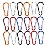 WHAMVOX 60 Stück Teiliges Aluminium Karabinerhaken Leichter Robuster Schlüsselanhänger und...