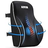 AUVON Lendenwirbelkissen Lordosenstütze Auto Stuhl Bürostuhl, Lendenkissen patentierte Wulst zur...