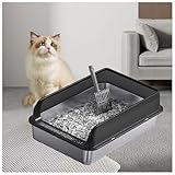 Katzenklo Edelstahl Klebt Nicht, zieht Keine Gerüche Stainless Steel Litter Box Katzenklo Edelstahl...