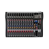 Mischpult Audio USB Misch 12 Kanal Live Audio bluetooth Mischkonsole Audio Mixer Mischpult