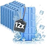 com-four® 12x Kühlakku in blau - Kühlelemente für Kühlbox und Kühltasche - Kühlakkus für...