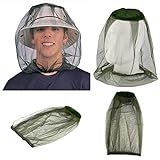 Hicollie 4 Stück Moskitonetz für Hüte Anti-Insekten Gesicht und Hals Schutznetz Abdeckung Mesh...