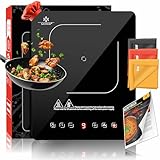 KESSER® Induktionskochplatte Induktionskochfeld 1 Platte 2100W Tragbares 28cm Kochplatte + 3x...