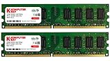 Komputerbay 4GB 2X 2GB DDR2 667MHz PC2-5300 PC2-5400 DDR2 667 (240 PIN) DIMM Desktop Memory CL 5