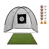 YLLFFLL Golf-Trainingsnetz Golfnetze mit Matte Target Tuch für Hinterhoffahren, Heavy Duty Golf...