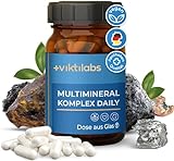 Viktilabs© Multimineral Komplex Daily - Vegan | Hochdosiert mit Magnesium, Silizium, Zink, Eisen,...