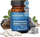 Viktilabs© Multimineral Komplex Daily - Vegan | Hochdosiert mit Magnesium, Silizium, Zink, Eisen,...