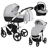 KUNERT Kinderwagen TIARO Sportwagen Babywagen Autositz Babyschale Komplettset Kinder Wagen Set 2 in...